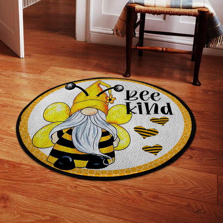 Bee Kind Living Room Round Mat Circle Rug 05501