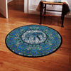 Yoga Elephant Mandala Living Room Round Mat Circle Rug 05741
