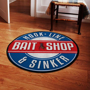 Hook Line And Sinker Living Room Round Mat Circle Rug 05401