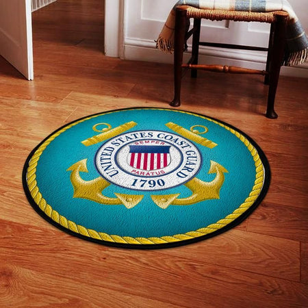 United States Coast Guard Living Room Round Mat Circle Rug 05249