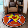 Texas Mexican Railway Living Room Round Mat Circle Rug 05177