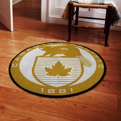 Cpr Living Room Round Mat Circle Rug Canadian Pacific Railroad 04396