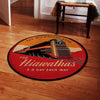 Reproduction Hiawathas 2 A Day Railroad | The Milwaukee Road Living Room Round Mat Circle Rug 05184