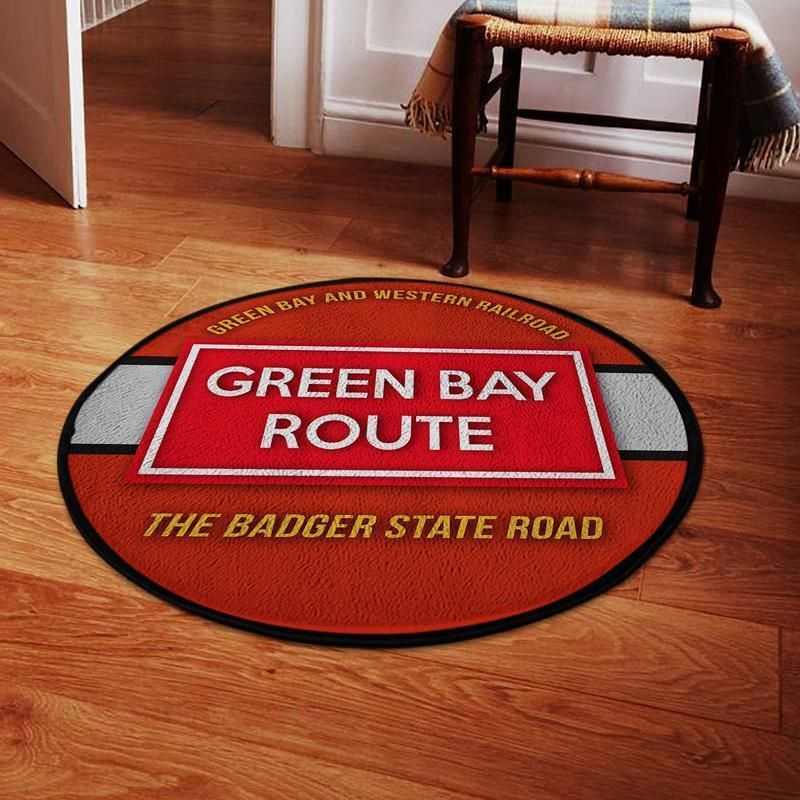 Gbrr Living Room Round Mat Circle Rug Gbw Green Bay And Western Railroad 04606