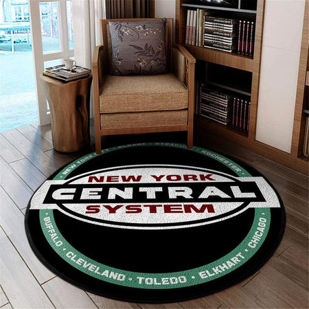 Ncr Living Room Round Mat Circle Rug New York Central Railroad 04489