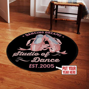 Personalized Dancing Dream Living Room Round Mat Circle Rug 06379