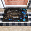 Butterfly Lover Because Someone We Love Is In Heaven Indoor Outdoor Doormat Floor Mat Funny Gift Ideas Welcome Mat Housewarming Gift Home Decor Gift Idea For Friend Birthday Gift For Memorial Day