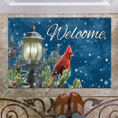 Welcome Cardinal Bird Indoor And Outdoor Indoor Outdoor Doormat Floor Mat Funny Gift Ideas Welcome Mat Housewarming Gift Home Decor Funny