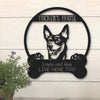 Australian Kelpie Boshih Dog Lovers Funny Personalized Metal House Sign