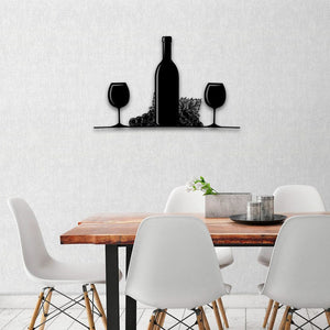 Drink Wine With Me - Metal House Sign