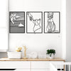 Cat Dad 3-pack Cat Lovers Metal Wall Art