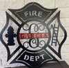 Fire fighter arms your name - Personalized Cut Metal Sign