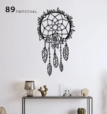 Native American Dream Without Fear Love With Out Limits - Metal House Sign