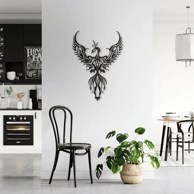 Beautiful Phoenix Wall Decor - Cut Metal Sign