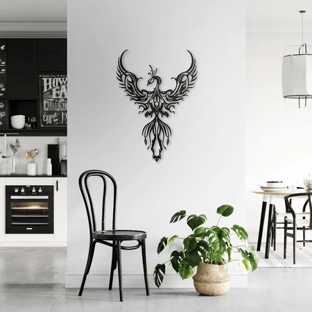 Beautiful Phoenix Wall Decor - Cut Metal Sign