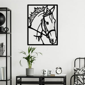 Horse | Animal (Rectangle) - Cut Metal Sign