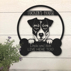 Danish Swedish Dog Lovers Funny Personalized Metal House Sign