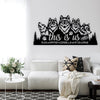 Family This Is Us Wolf Metal Wall Art Customized Name