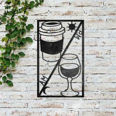 Coffee And Tea Are My Hobby - Metal House Sign