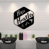 Hair Salon Metal Wall Art Hair Hustle