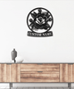 Custom Name Vintage Rose - Metal House Sign