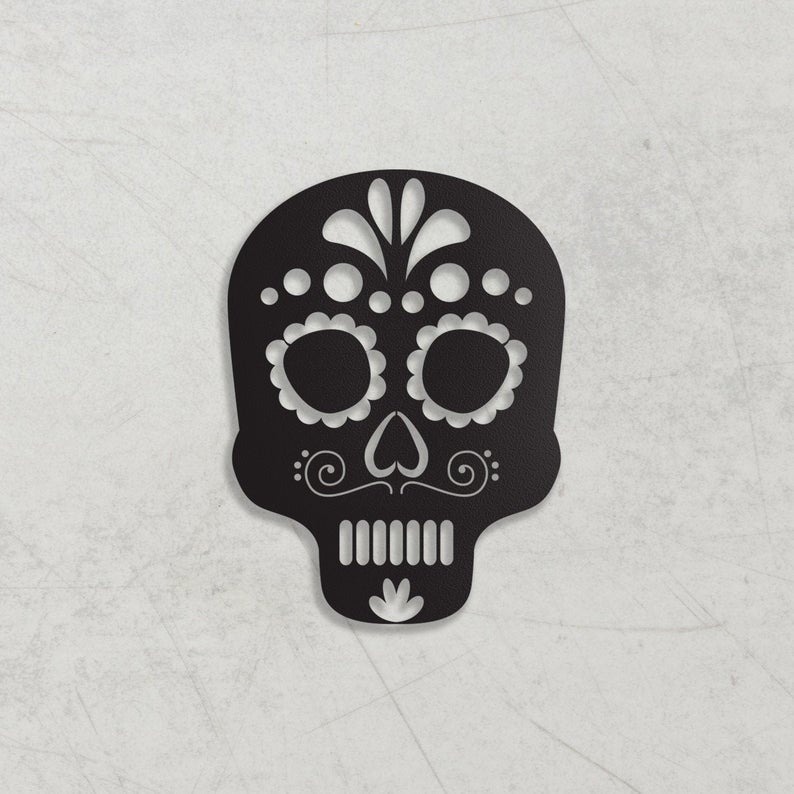 Skull | Decor Wall Art - Cut Metal Sign