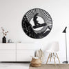 Snowboard Mountain  Decor  Wall Art - Cut Metal Sign