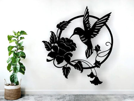 American Hummingbird - Metal House Sign