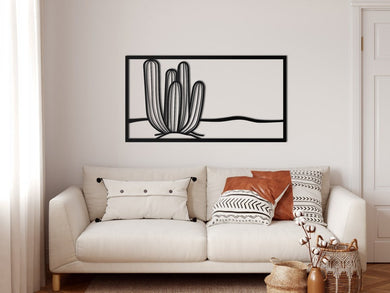 Cactus Plant - Decor Wall Art - Cut Metal Sign