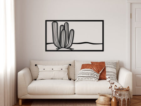 Cactus Plant - Decor Wall Art - Cut Metal Sign
