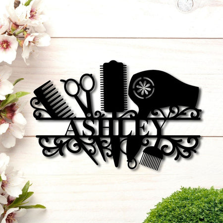 Hair Stylist Salon Lovers  - Personalized Metal Sign