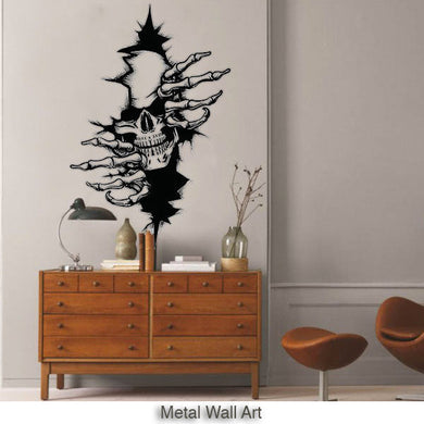 Skull Lovers Metal Wall Art