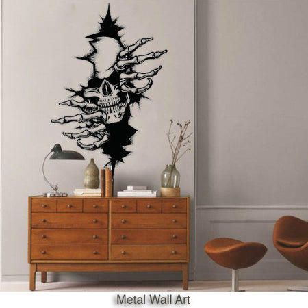 Skull Lovers Metal Wall Art