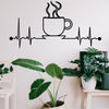 Coffee Cup Decor - Decor Wall Art - Cut Metal Sign