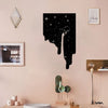 The Waterfall Night Sky With Stars | Wall Art Decor - Cut Metal Sign