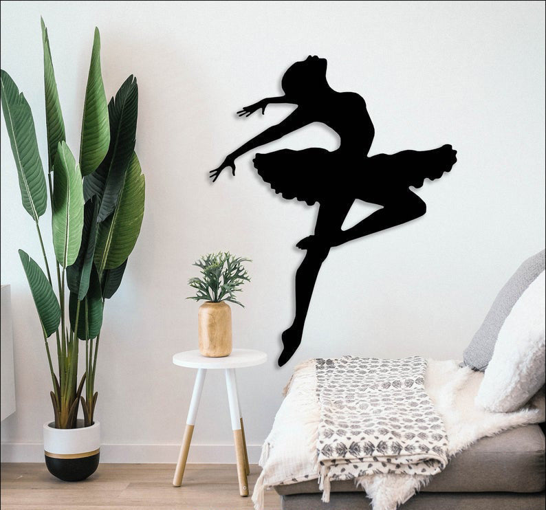 Ballerina Ballet Dancer (Design 2) | Decor | Wall Art - Cut Metal Sign