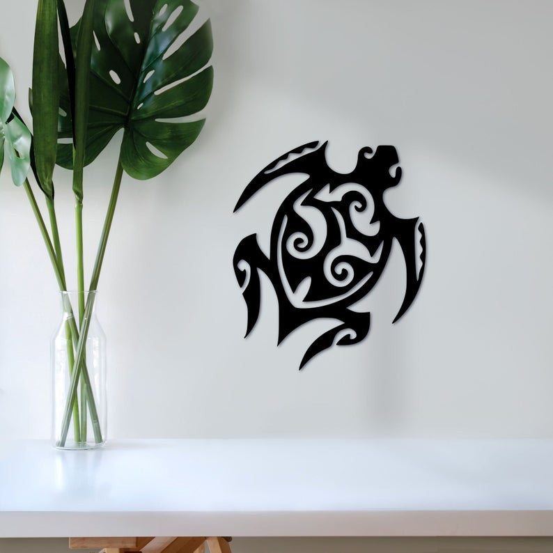 Sea Turtle Life Ocean | Decor | Wall Art - Cut Metal Sign