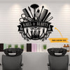 Beauty hair nails salon  - Personalized Cut Metal Sign