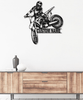 Custom Name Biker Motorcycle - Metal House Sign
