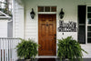 Welcome Front Door Home Decoration With Owls - Cut Metal Sign