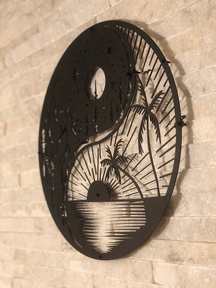 Sun & Moon | Decor | Wall Art - Cut Metal Sign
