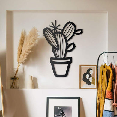 Cereus Plant | Wall Art - Cut Metal Sign