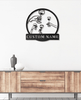 Custom Name Glass Of Wine - Metal House Sign