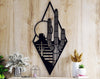 Cactus Plant City Sun | Wall Art - Cut Metal Sign