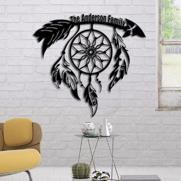 Dream Catcher Native American Personalized Metal Sign