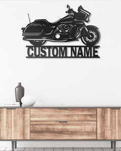 Custom Name Motorcycle - Metal House Sign