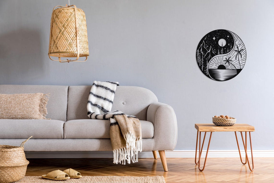 Sun & Moon | Decor | Wall Art - Cut Metal Sign