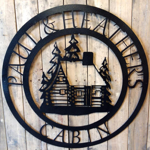 Welcome to my perfect Cabin - Personalized Cut Metal Sign