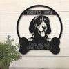 Bluetik Coonhound Dog Lovers Funny Personalized Metal House Sign