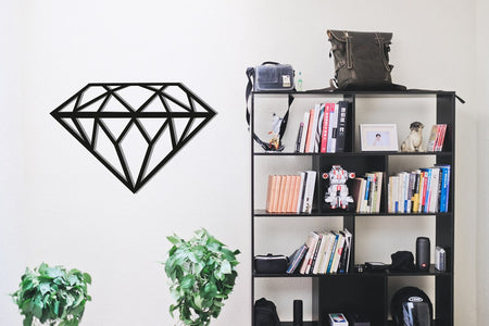 Geometric Diamond | Wall Art Decor - Cut Metal Sign